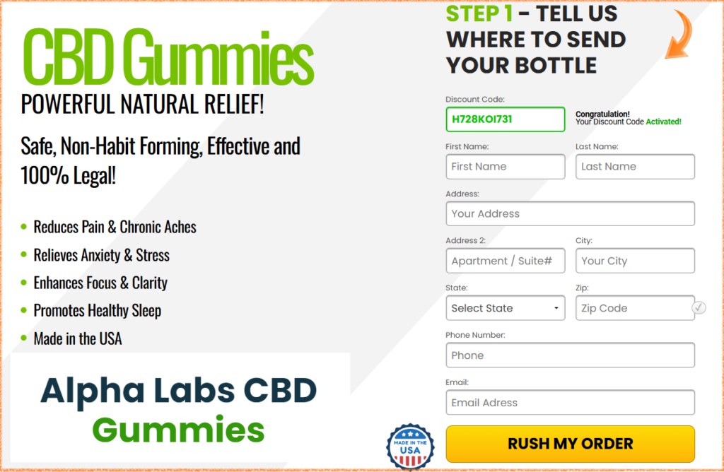 Alpha Labs CBD Gummies Buy